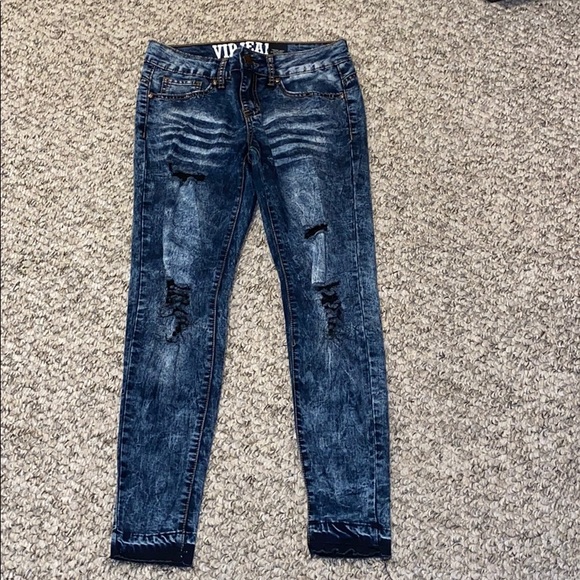 teen ‘ripped dark blue’ jeans! - Picture 1 of 1